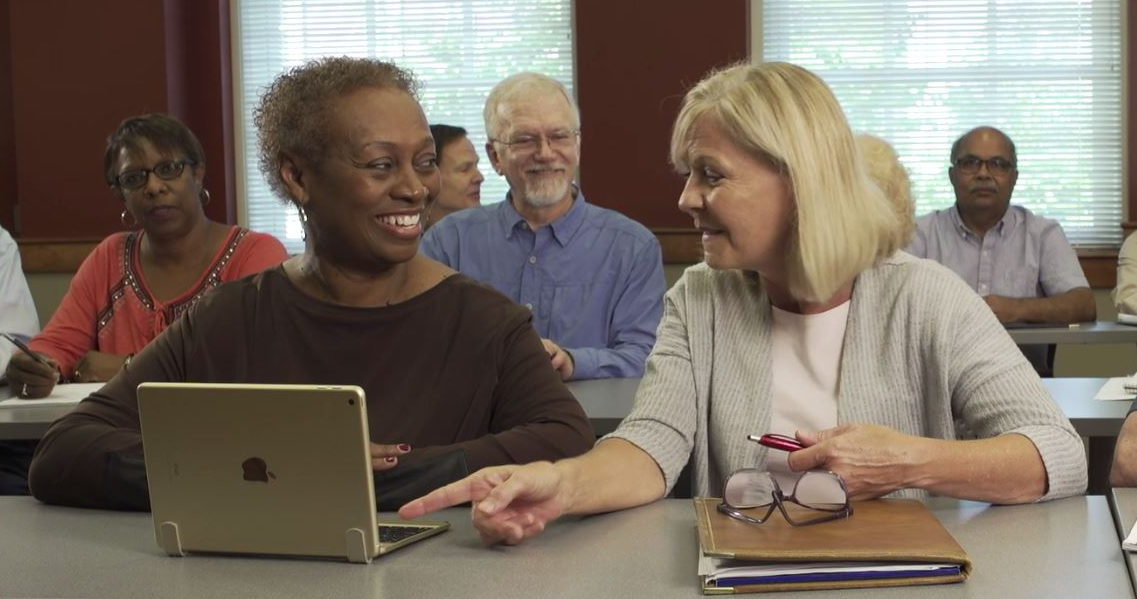 OLLI students in the classroom. 